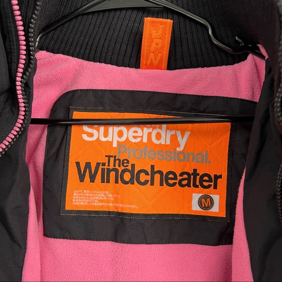 SUPERDRY Windcheater Jacker Pink Fleece Lining - Picture 9 of 11